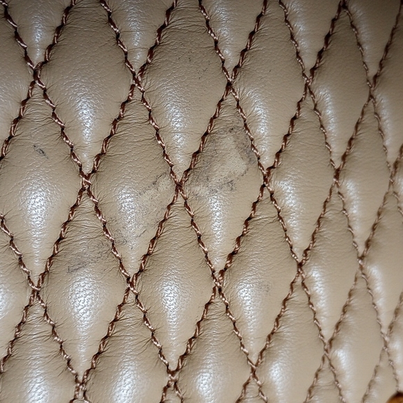 COPY - ERIC JAVITS SHOULDER BAG TAN LEATHER CHANEL DESIGN - Picture 4 of 11